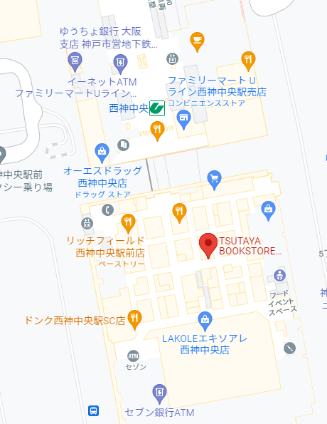 TSUTAYA BOOKSTORE地図